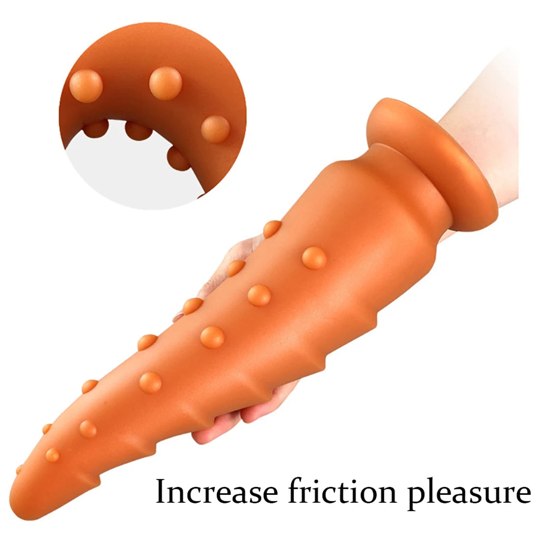 Big Monster Dildo Anal Plug - Realistic Gold Knotted Dildos Silicone Tentacle Anal Toys