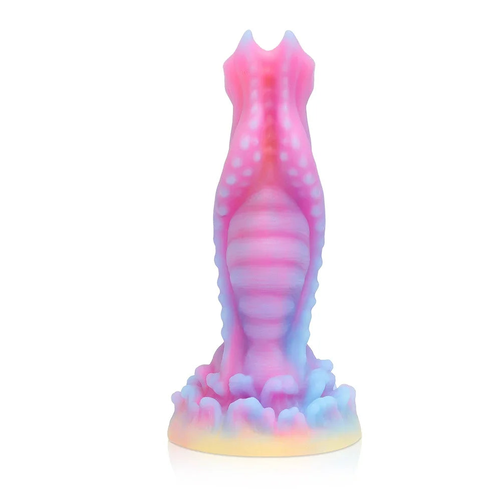 Gode Monstre Lumineux - Gode Chien Exotique Noué Plug Anal Mâle Femelle Sex Toy