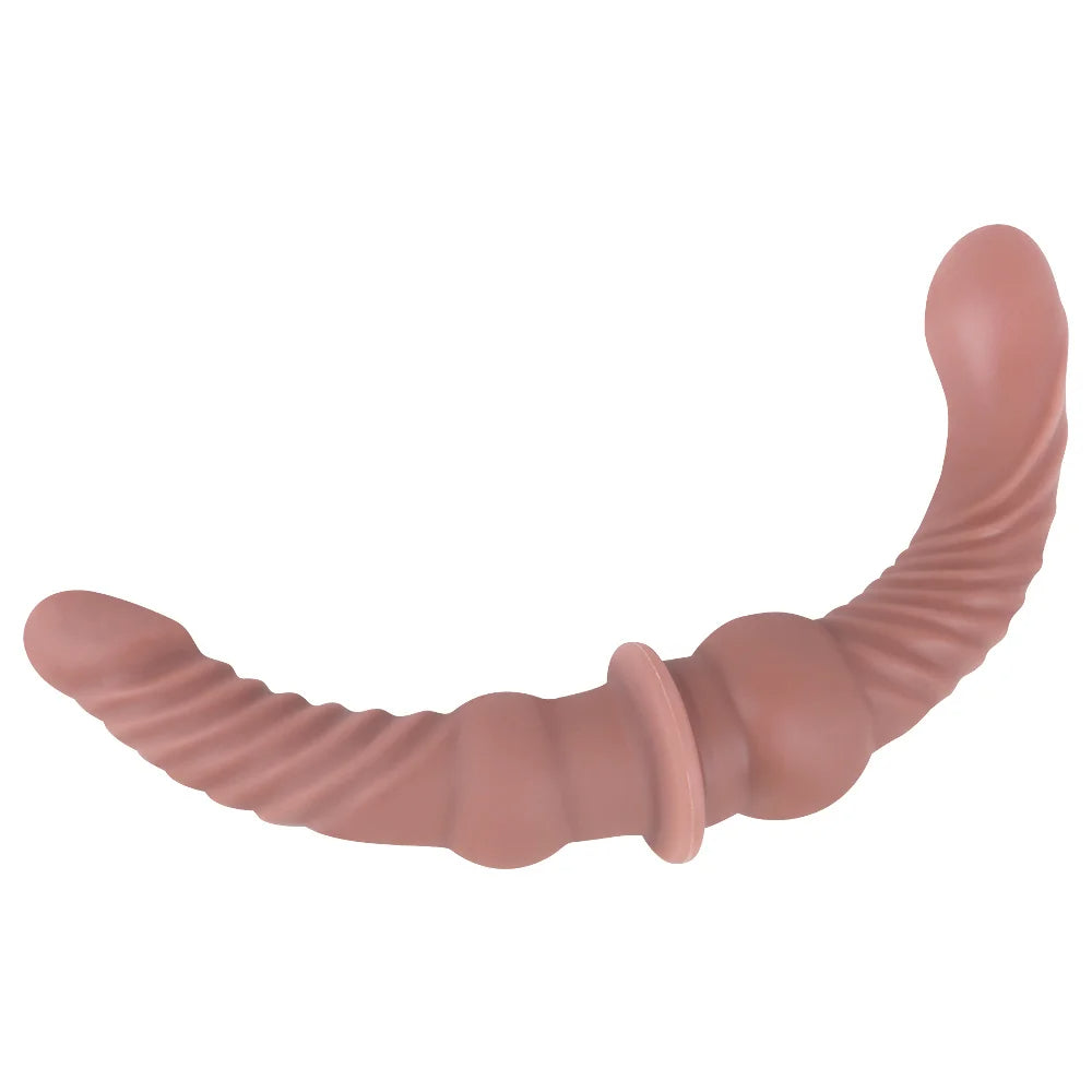 Godemichet anal réaliste à double extrémité - Gode fantaisie en silicone Jouets sexuels anaux pour couple