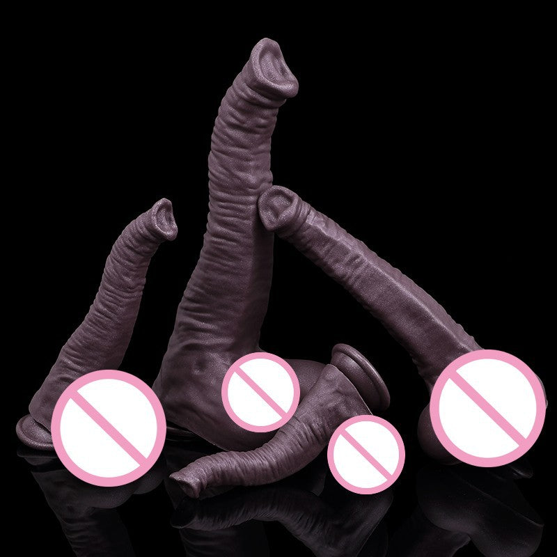 Gode anal en forme de pénis d'éléphant - Jouet sexuel réaliste en silicone pour femme