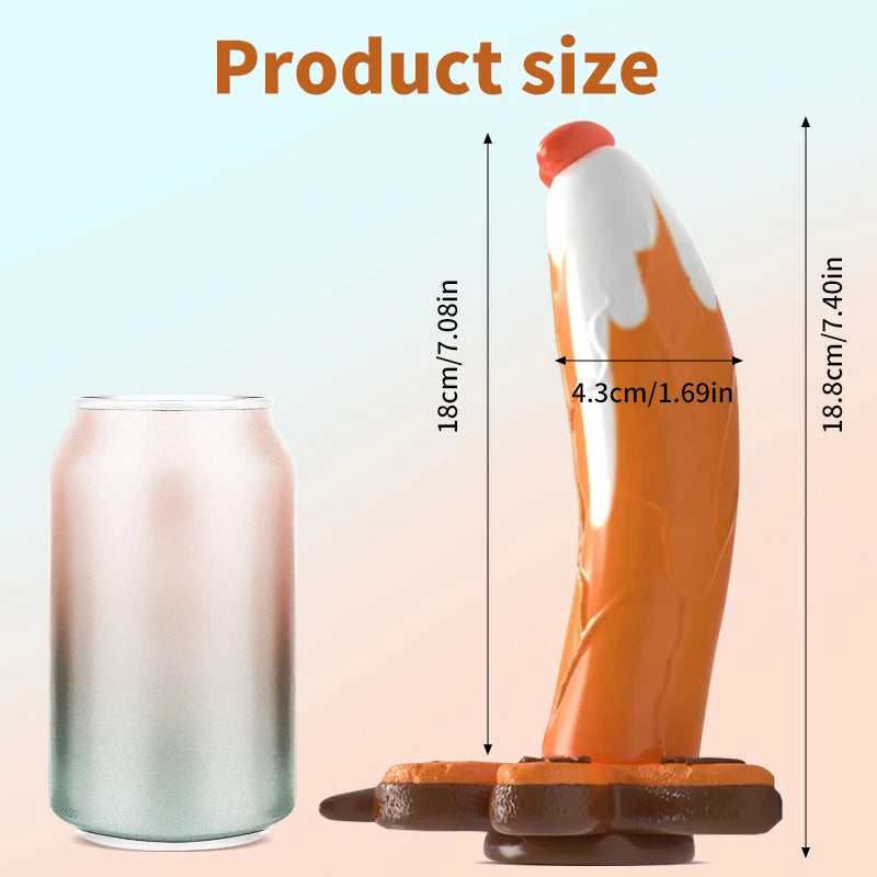 Sangle colorée sur gode godemichet anal - bonhomme en pain d'épice en silicone godes réalistes jouet anal