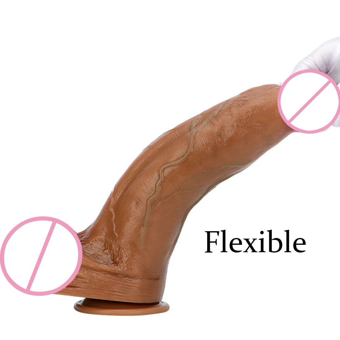 Großer, riesiger, realistischer Dildo-Analplug – 13 Zoll großer Analdilatator, Buttplug, Sexspielzeug