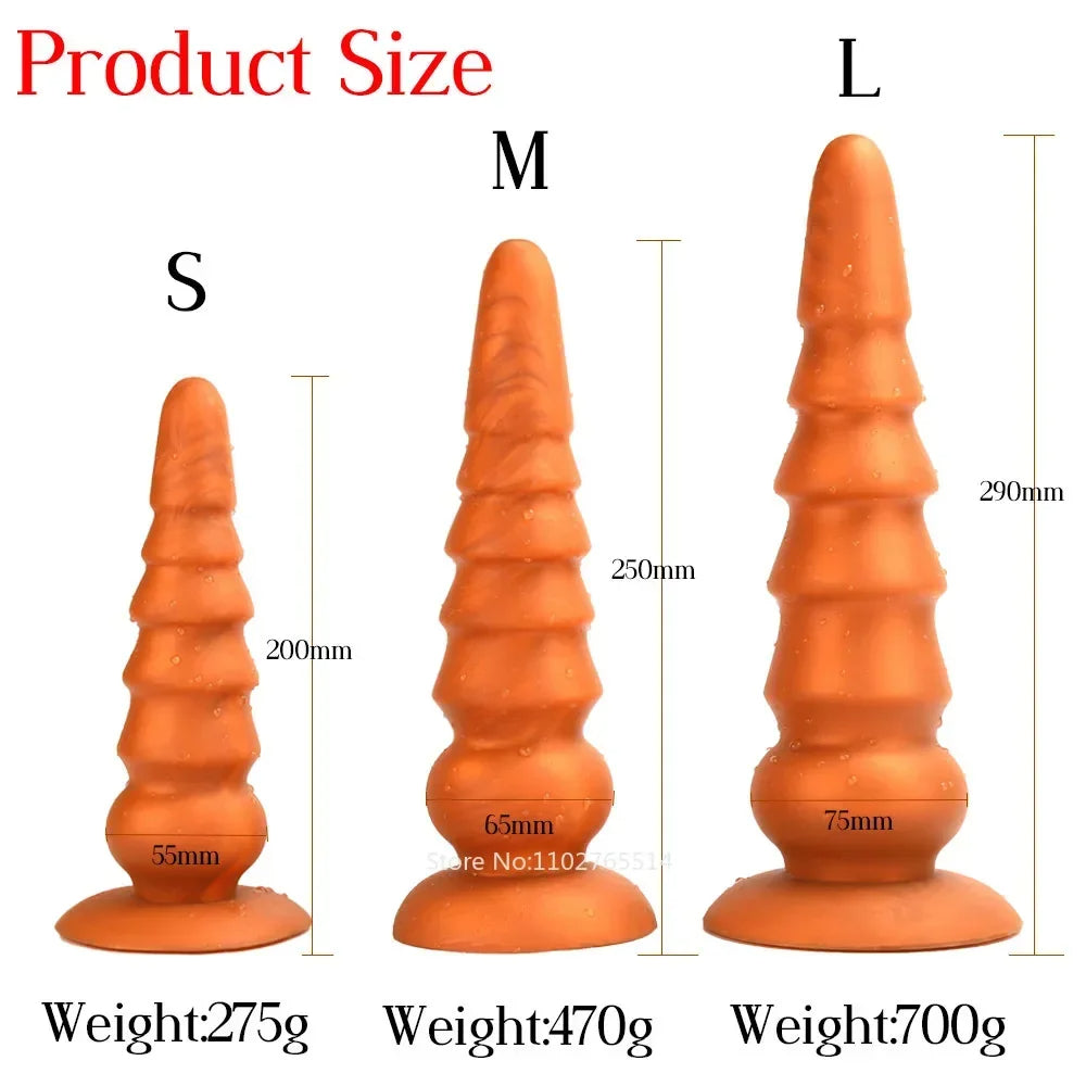 Analdildo aus Silikon – Exotischer konischer Analdilatator, G-Punkt-Prostatamassagegerät