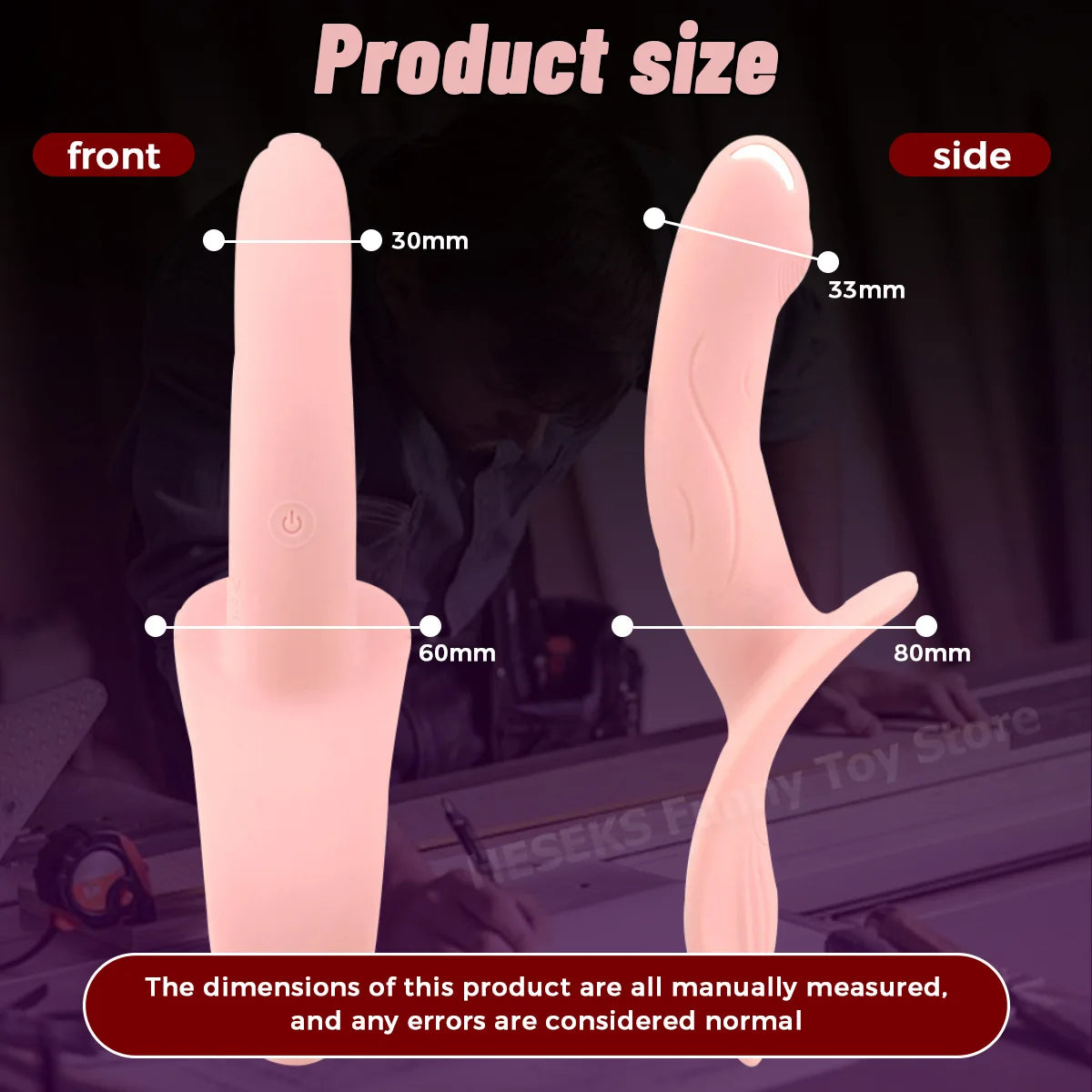 Gode vibrant lesbien Strapon - Gode anal rose double extrémité Vibromasseur point G Stimulateur de clitoris