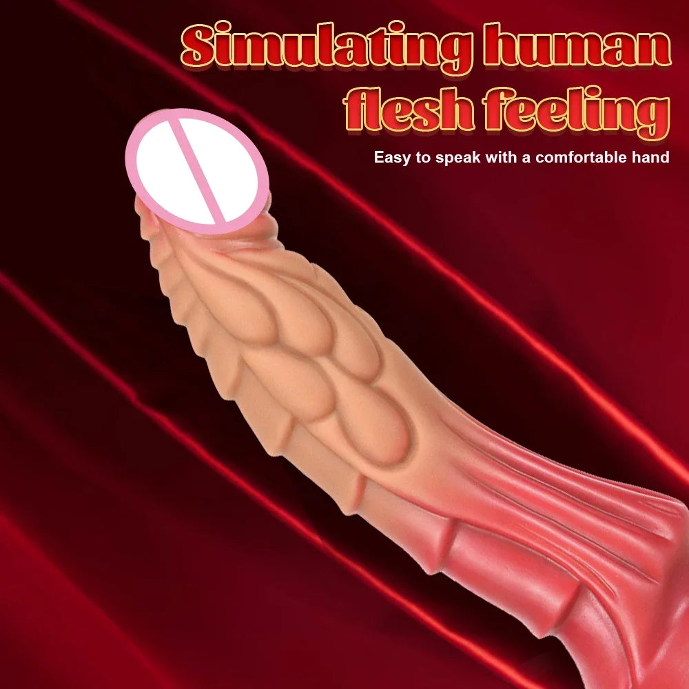 Fantasy Monster Dildo Butt Plug - Realistische Drachententakeldildos Analsexspielzeug