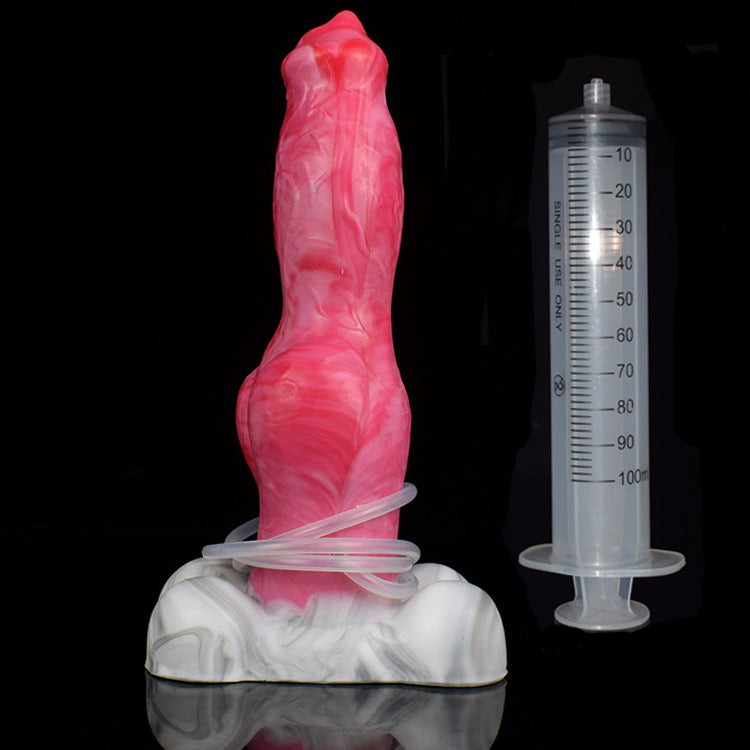 Gode squirting Butt Plug - Chien Monsterdildo Grande Ventouse Silicone Vagin Prostate Masseur