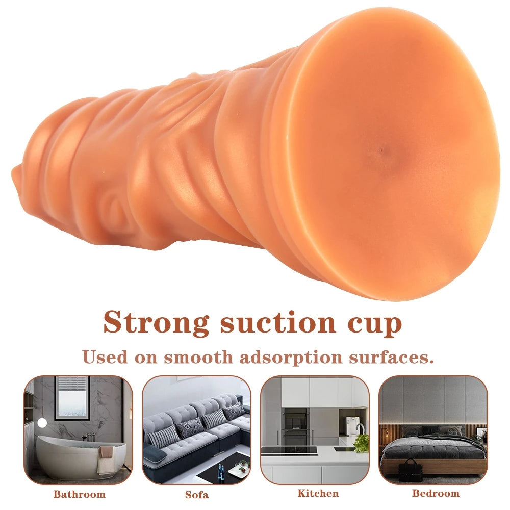 Huge Monster Dildo Butt Plug - Exotic Fantasy Dildos Suction Cup Male Female Sex Toy