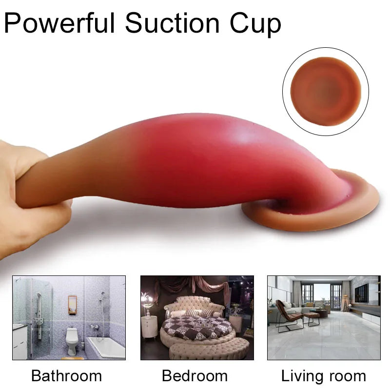Gode anal en silicone Butt Plug - Fantasy Bowling Godes réalistes Strapon Sex Toy