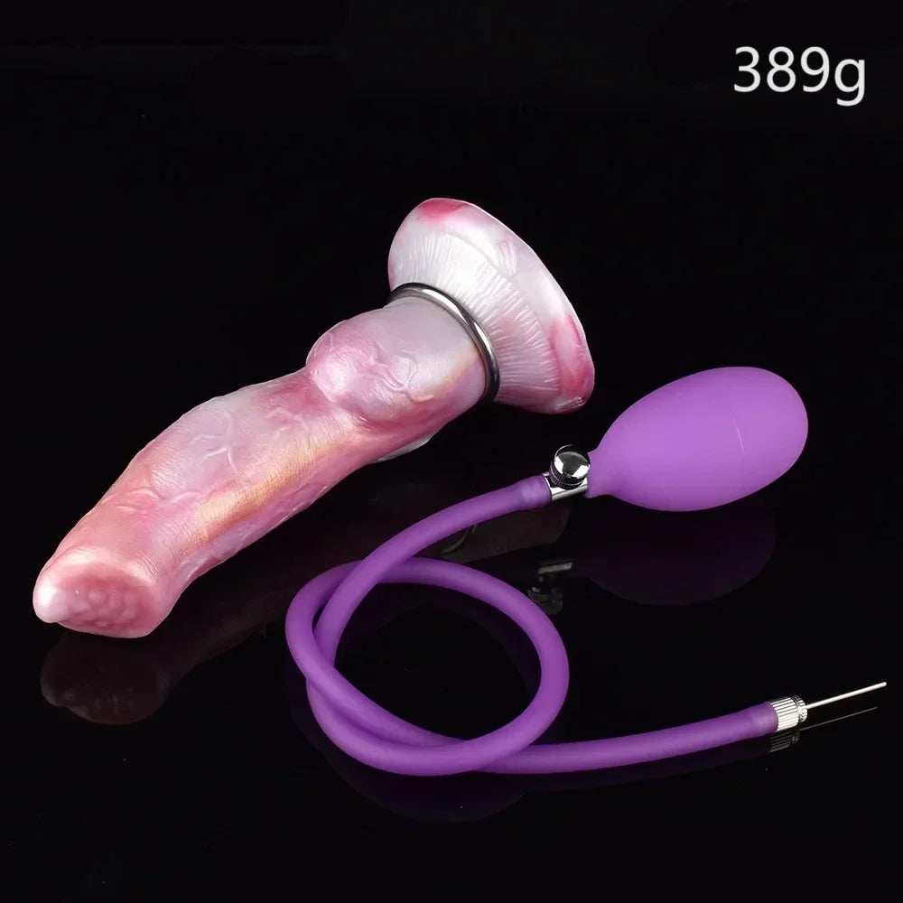 Gode gonflable pour chien, Plug anal, extenseur de gode Anal en Silicone exotique, jouets vaginaux pour la prostate