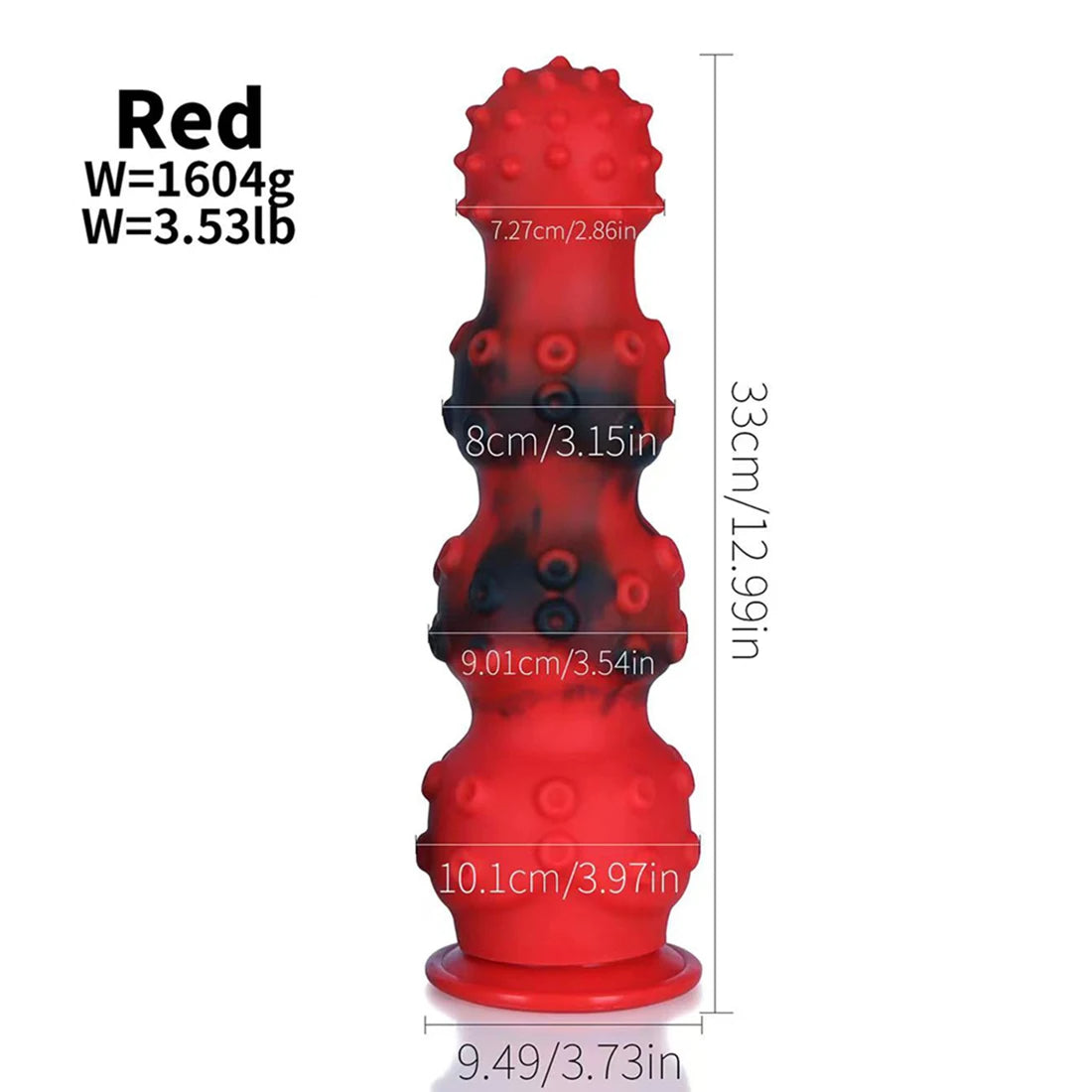 Großer riesiger Analperlen-Buttplug – 33 cm großer geknoteter Dildo, Analdilatator, Sexspielzeug für Männer und Frauen