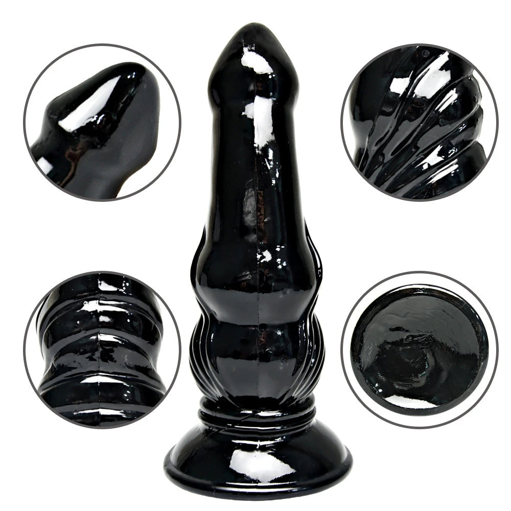 Monsterdildo-Buttplug – Riesiges Fantasy-Saugnapf-Vagina-Analstimulations-Sexspielzeug