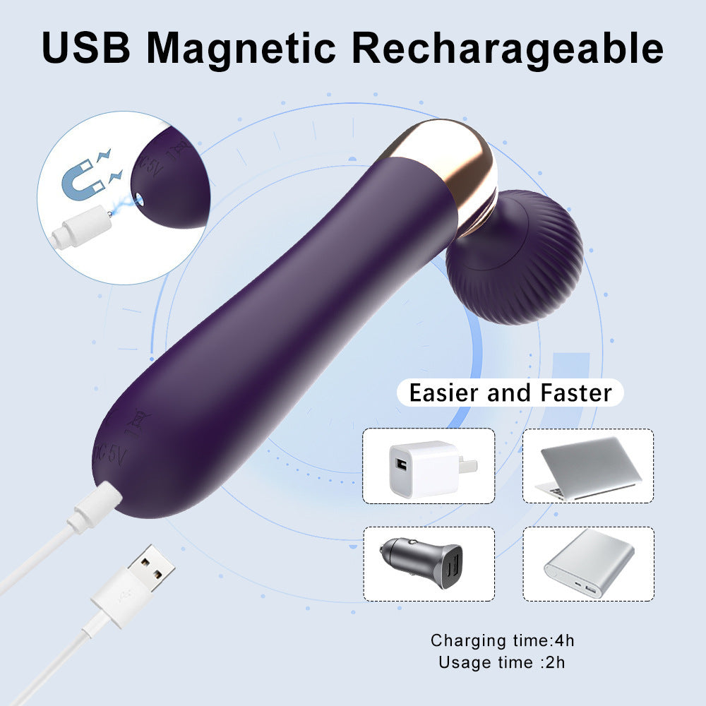 Gebogener Zauberstab-Vibrator für Frauen – Fantasie-Nippel-Klitoris-Stimulator, Sexspielzeug für Frauen