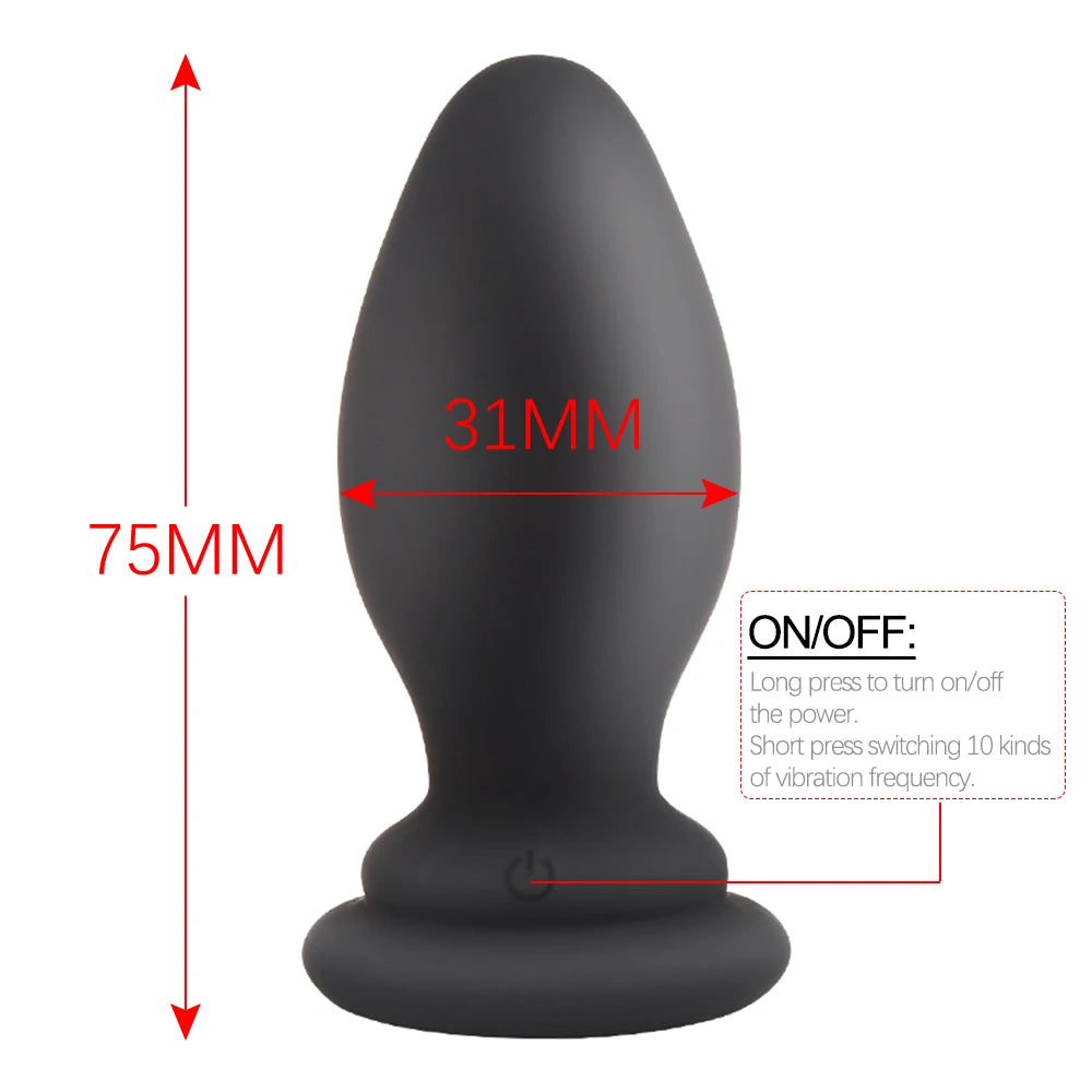 Plug anal vibrant à queue de renard télécommandé - Jeux de rôle d'animaux fantastiques BDSM à fourrure