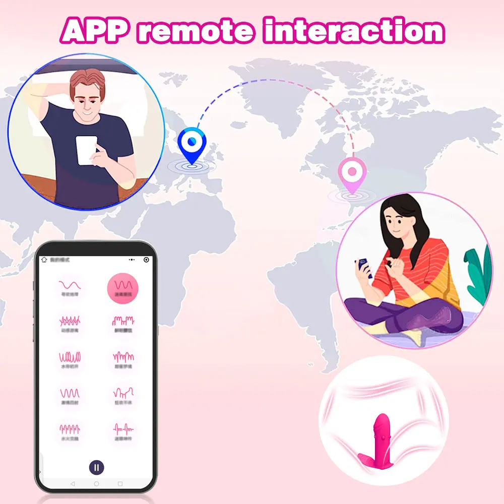 APP-Steuerung Analdildo Höschenvibrator - Vibrierender Butt Plug weibliches Sexspielzeug