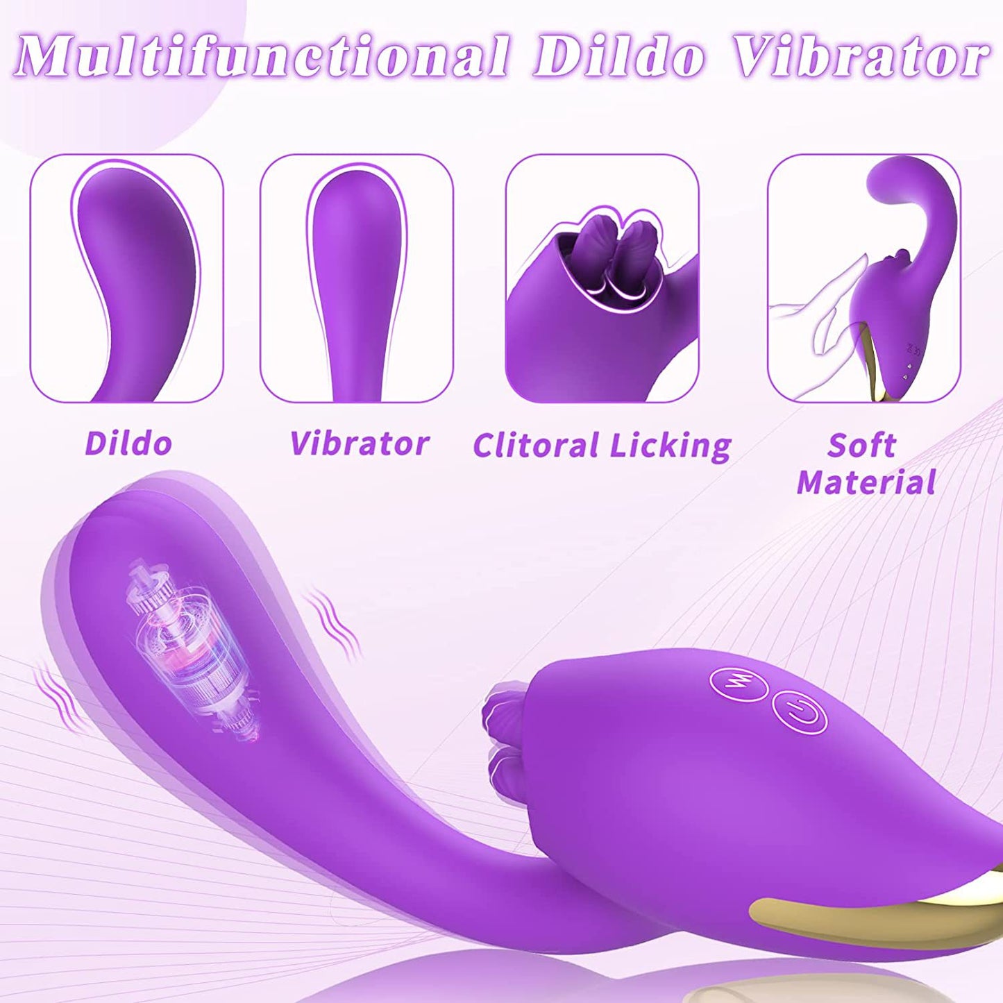 Stimulateur de pinces de clitoris à Double extrémité G Spot-gode Anal vibrant, jouets sexuels féminins clitoridiens