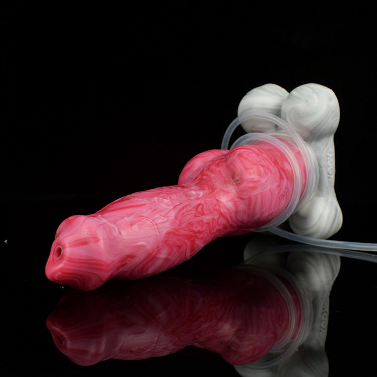 Gode squirting Butt Plug - Chien Monsterdildo Grande Ventouse Silicone Vagin Prostate Masseur