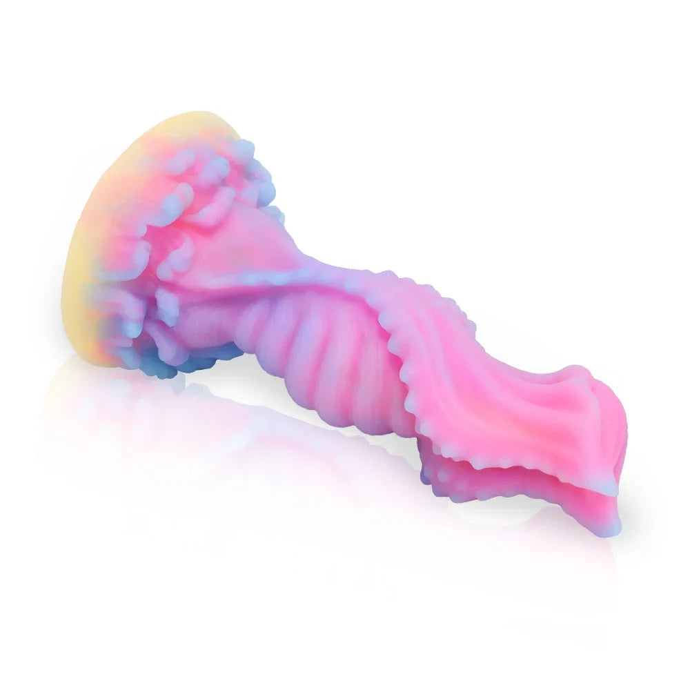 Gode Monstre Lumineux - Gode Chien Exotique Noué Plug Anal Mâle Femelle Sex Toy