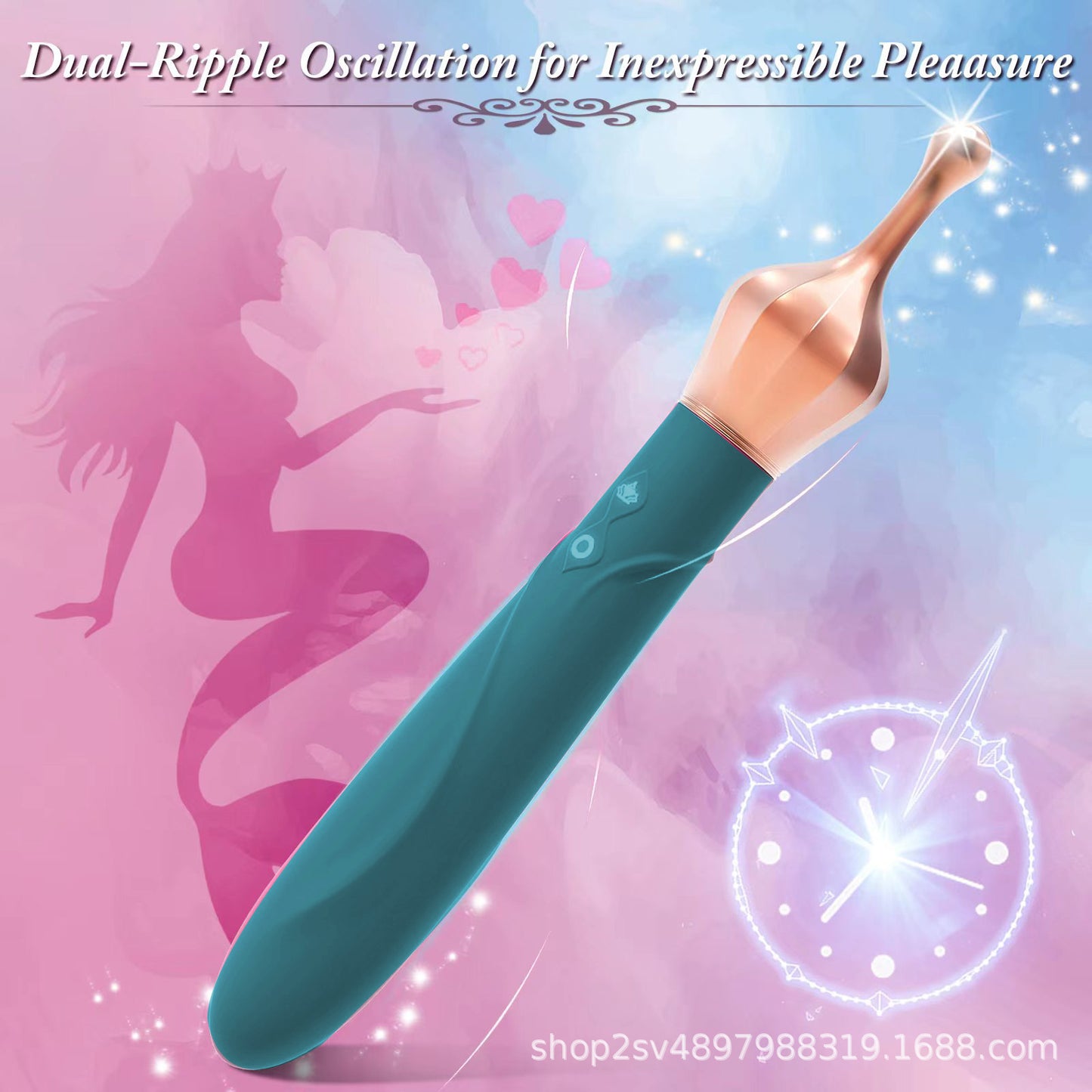 G-Punkt-Vibrator mit Doppelende, Klitorisstimulator – vibrierender Make-up-Stift, Nippel, Analsexspielzeug