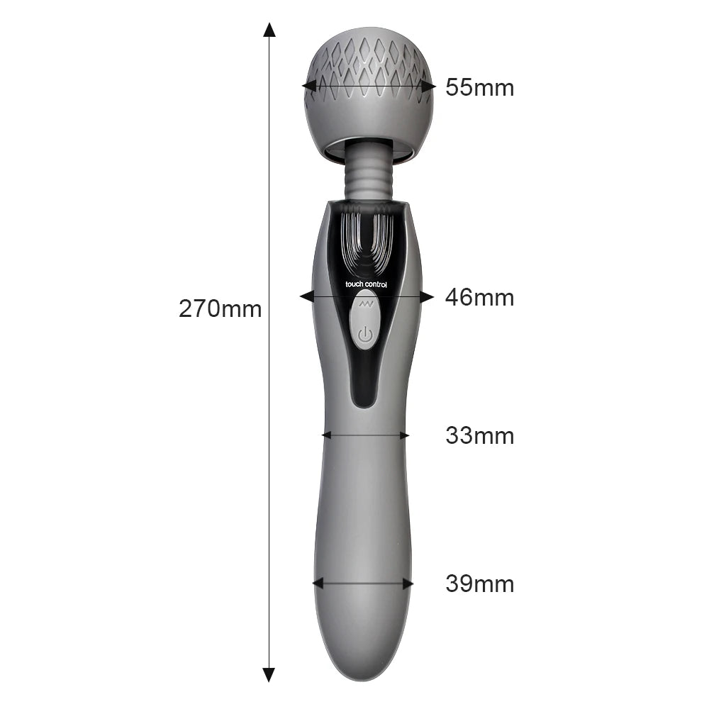 Zauberstab-Vibrator – Doppelend-G-Punkt-Klitoris-Stimulator, weibliches Sexspielzeug