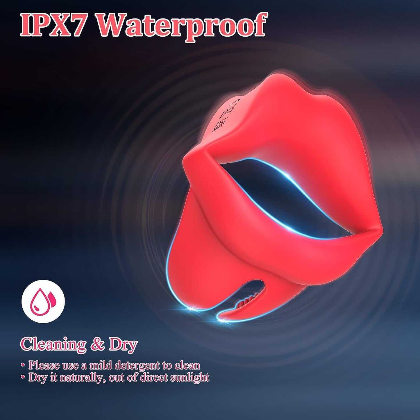 Vibrating Cock Ring Oral Sex Toys - Remote Control Penis Stimulator Mens Vibrator Couple Play