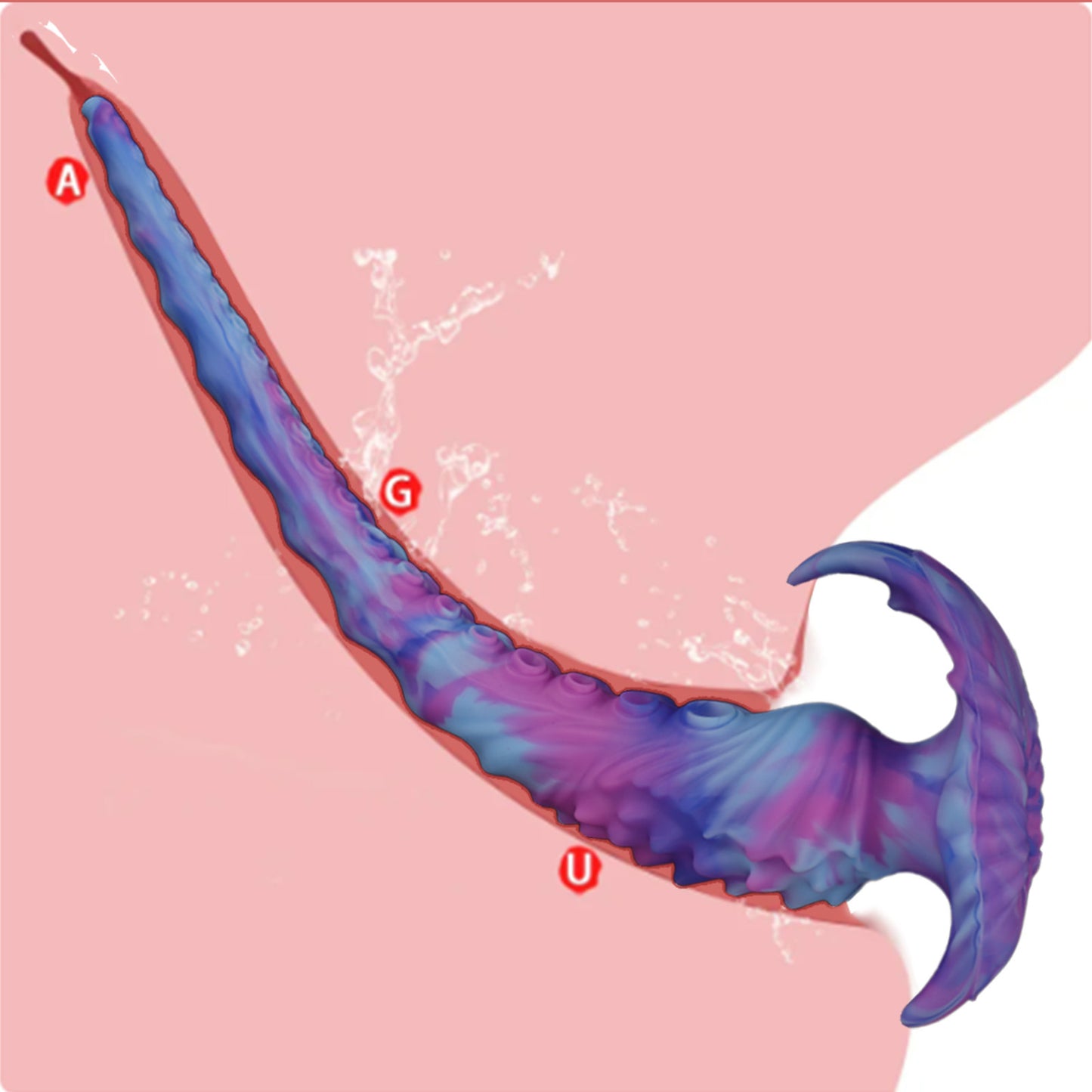 Extra Long Octopus Tentacle Anal Dildo Butt Plug - Monsterdildo Silicone Sex Toy for Men Women