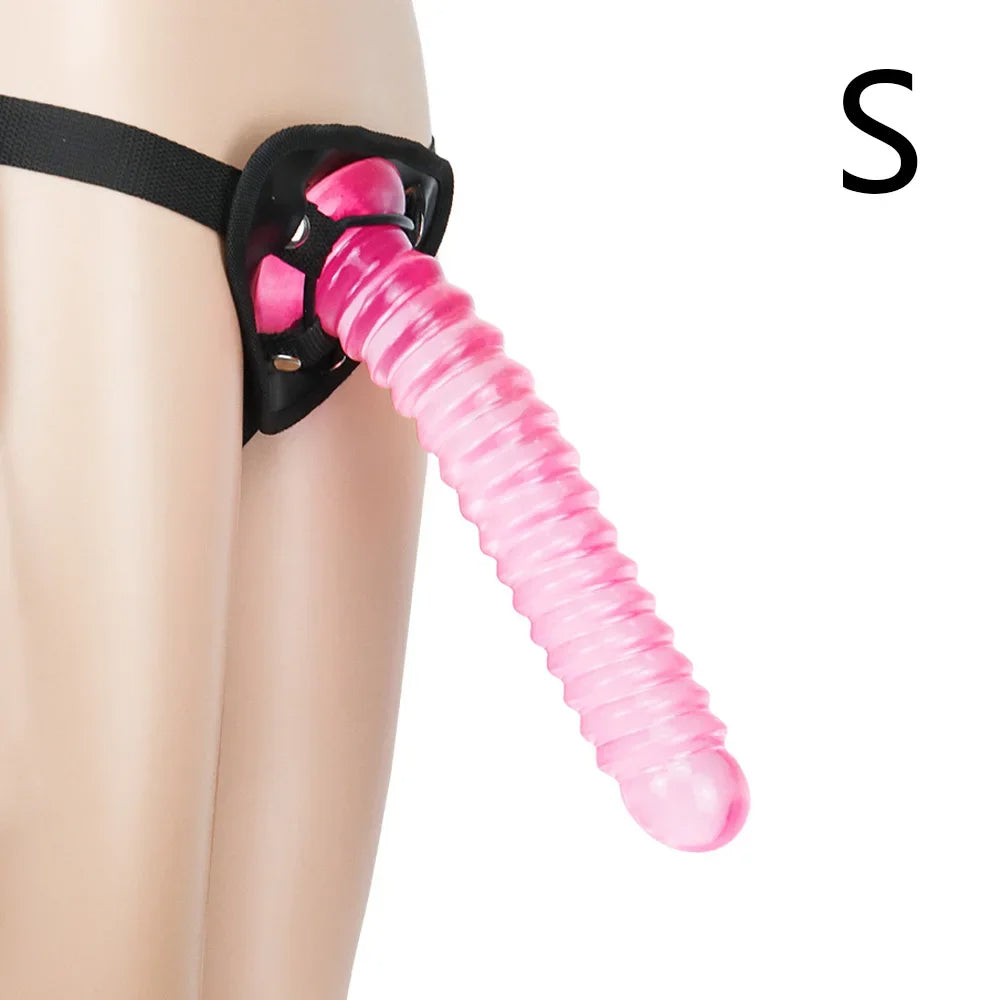 Strap On Pink Dildo Anal Plug – Silikon Analdildo Paar Sexspielzeug für Lesben