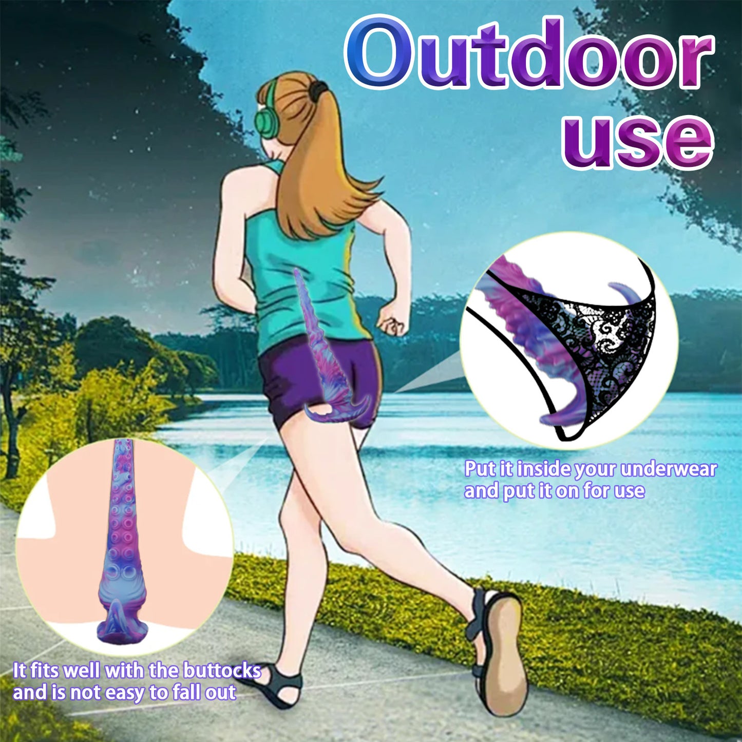 Extra Long Octopus Tentacle Anal Dildo Butt Plug - Monsterdildo Silicone Sex Toy for Men Women