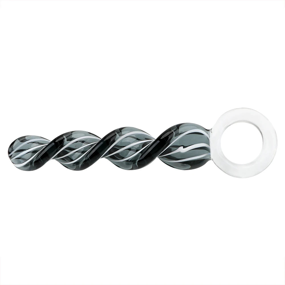 Spiral Glass Dildo Butt Plug - Crystal Anal Dildo Prostate Massager