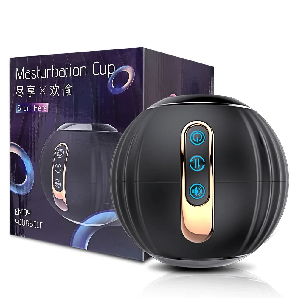 Blowjob Adult Stroker Männlicher Masturbator - Rotation Oralsex Taschenmuschi Stoßendes Sexspielzeug für Männer