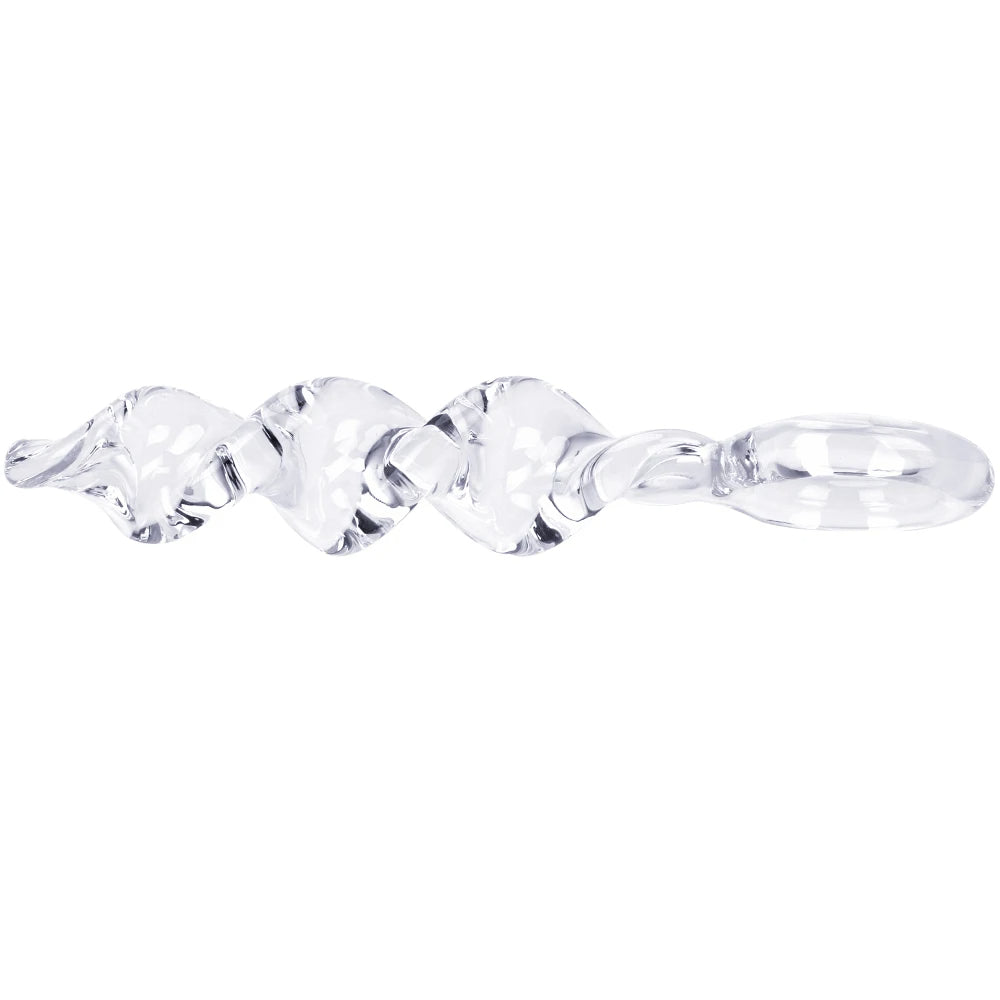 Godemichet anal en verre - Jouets sexuels anaux en cristal Pyrex pour point G pour femmes et hommes