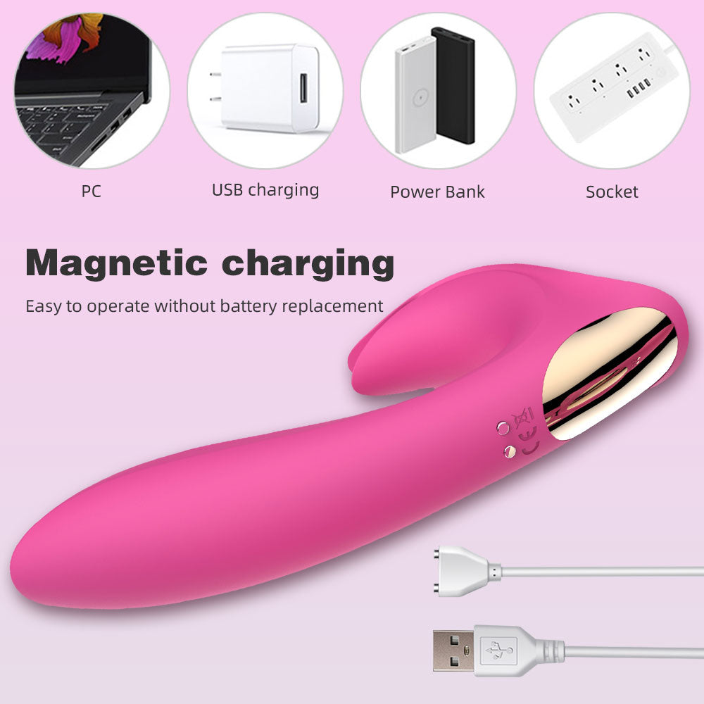 Clit Clamps G Spot Vibrator - Double End Clitoral Female Sex Toys
