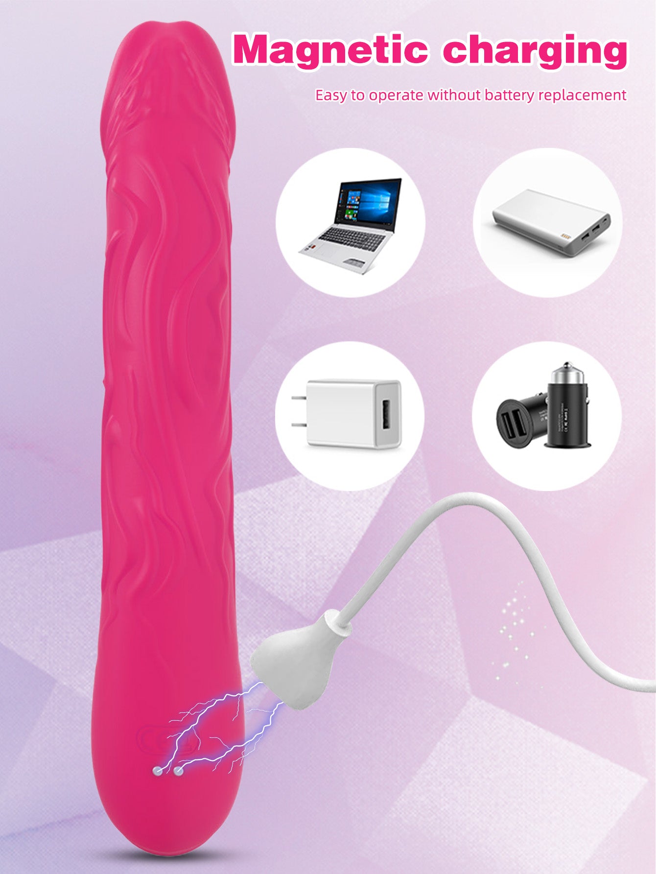 Vibrateur classique, jouets sexuels féminins, gode vibrant réaliste pour point G pour femme