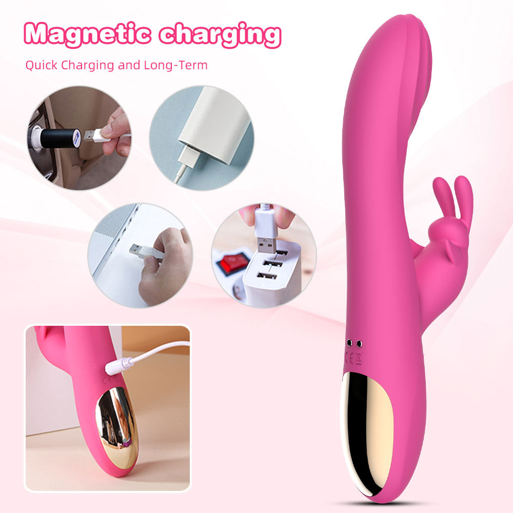 Kaninchen-Klitorisklemmen, G-Punkt-Vibrator – vibrierender Analdildo, weibliches Sexspielzeug
