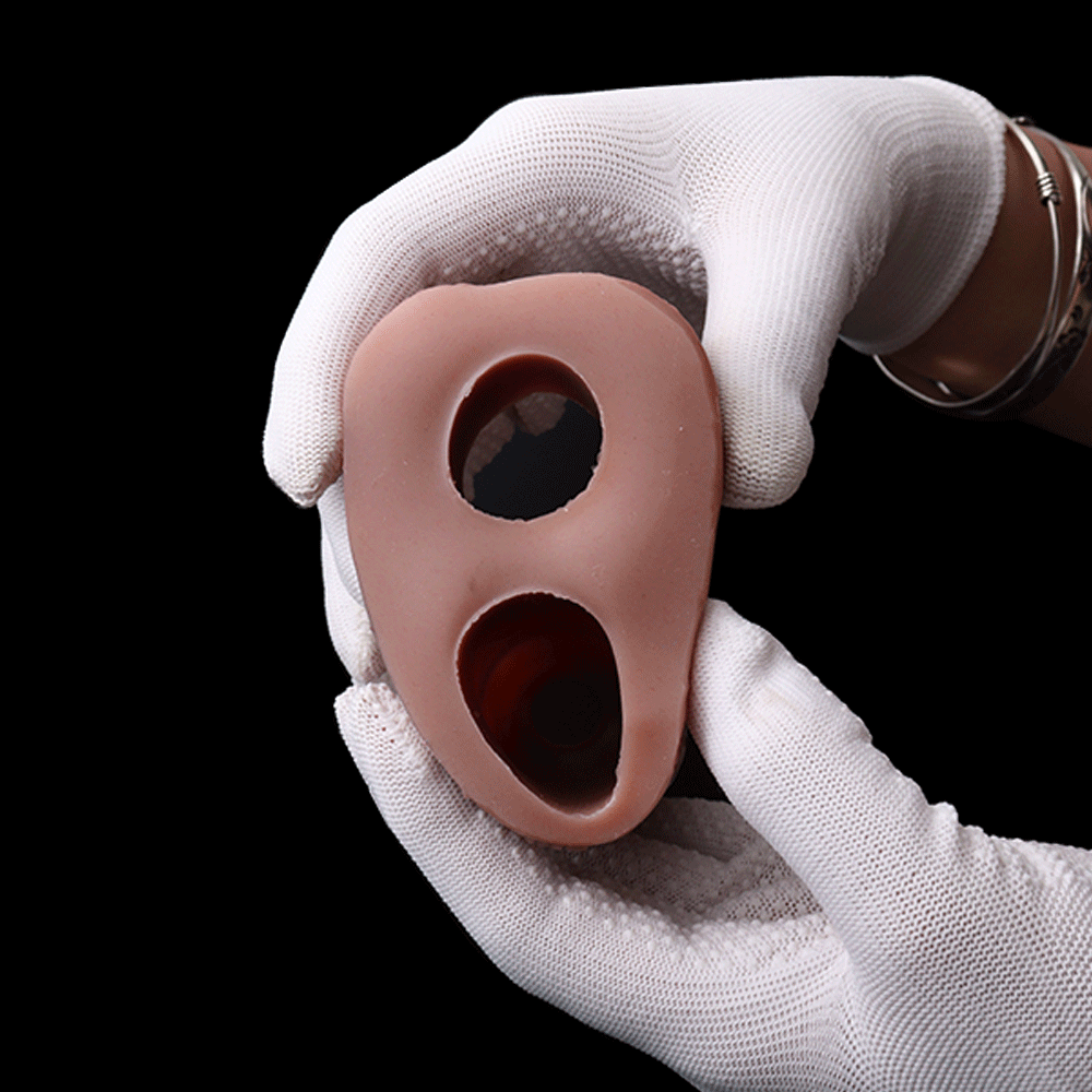 Großer dicker Dildo, Penishülle, Verlängerung – weiches, lebensechtes Peniskondom aus Silikon, Sexspielzeug für Männer