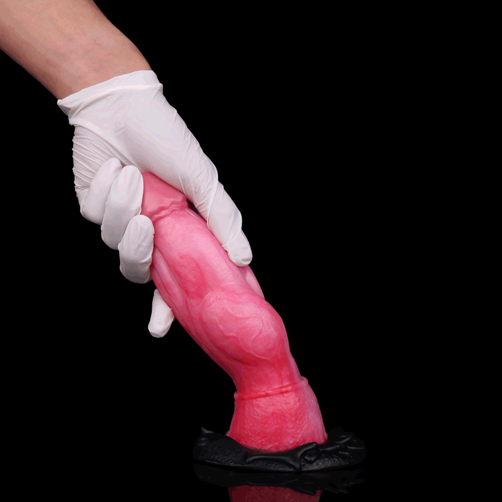 Fantasy Knotted Dildo Großer Butt Plug - Silikon Saugnapf Monsterdildo Sexspielzeug für Frauen