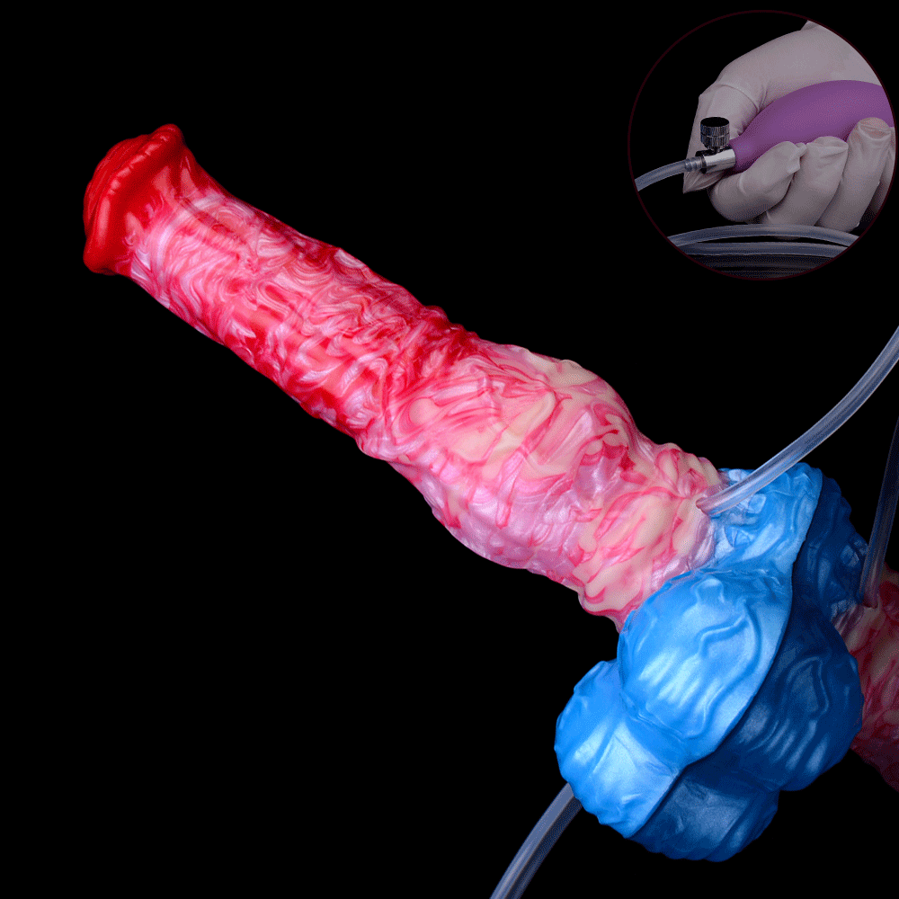 Aufblasbarer spritzender Pferdedildo – Fantasy Monsterdildo, Analsexspielzeug für Frauen, Masturbation