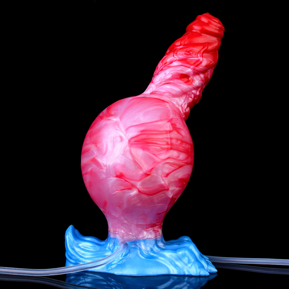 Aufblasbarer Monsterdildo mit Spritzfunktion – Großes geknotetes Anal-Prostata-Melk-Sexspielzeug für Frauen