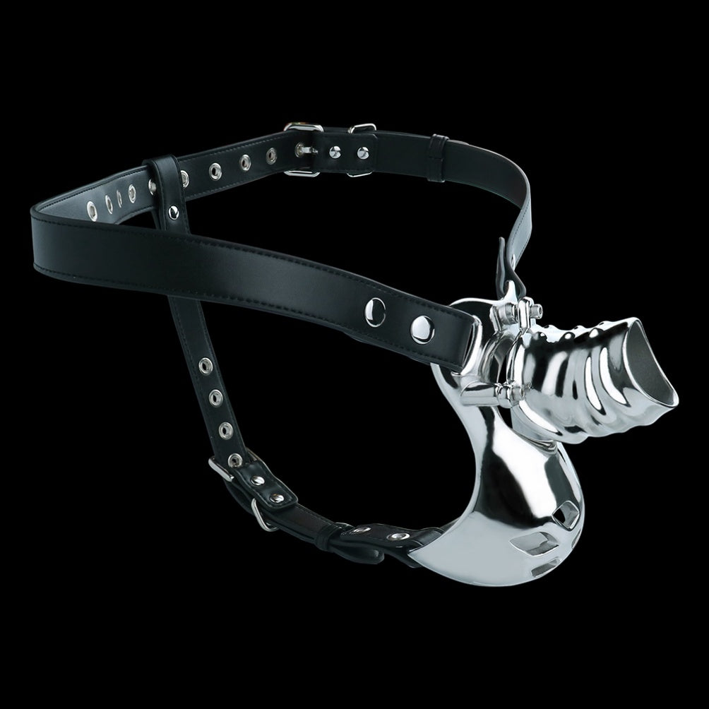 Metal Bondage Strap-On Sheath Underwear - Erectile Support BDSM Toy for Men