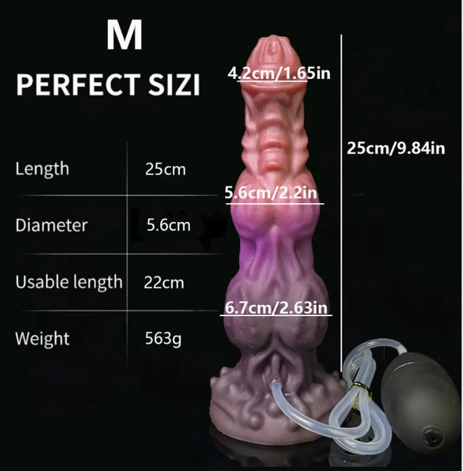 Riesiger Monsterdildo mit ejakulierendem Analplug – Exotisches, spritzendes Tierdildo-Sexspielzeug