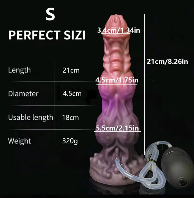 Riesiger Monsterdildo mit ejakulierendem Analplug – Exotisches, spritzendes Tierdildo-Sexspielzeug