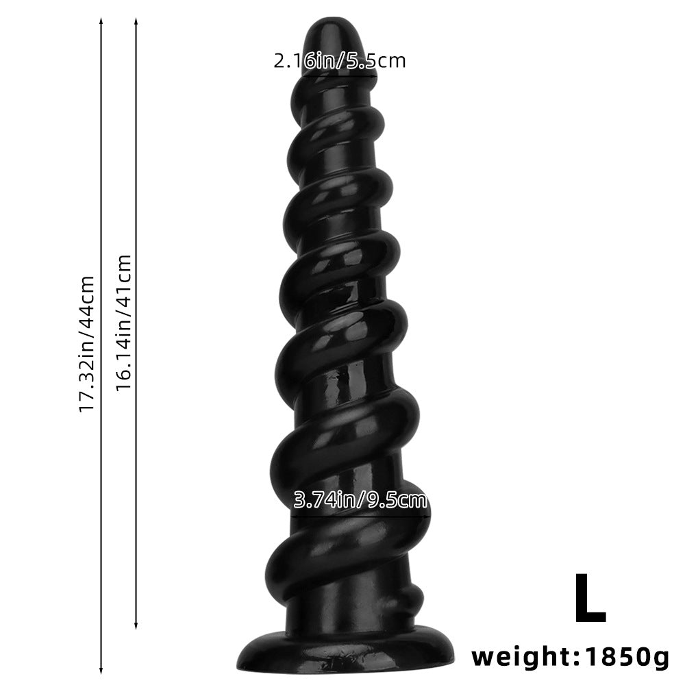 Big Black Huge Dildo Masturbator - Oversized Deep Vaginal Anal Masturbation Sex Toys for Women