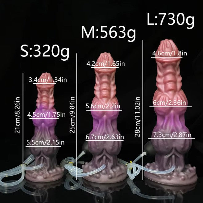 Riesiger Monsterdildo mit ejakulierendem Analplug – Exotisches, spritzendes Tierdildo-Sexspielzeug