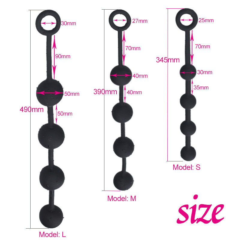 Lange Analkugeln, Butt Plug – Silikonkugeln, Vagina, Analsexspielzeug für Frauen und Männer, Masturbation