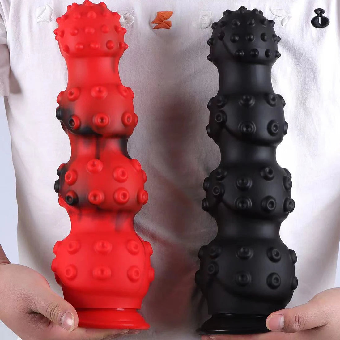 Großer riesiger Analperlen-Buttplug – 33 cm großer geknoteter Dildo, Analdilatator, Sexspielzeug für Männer und Frauen