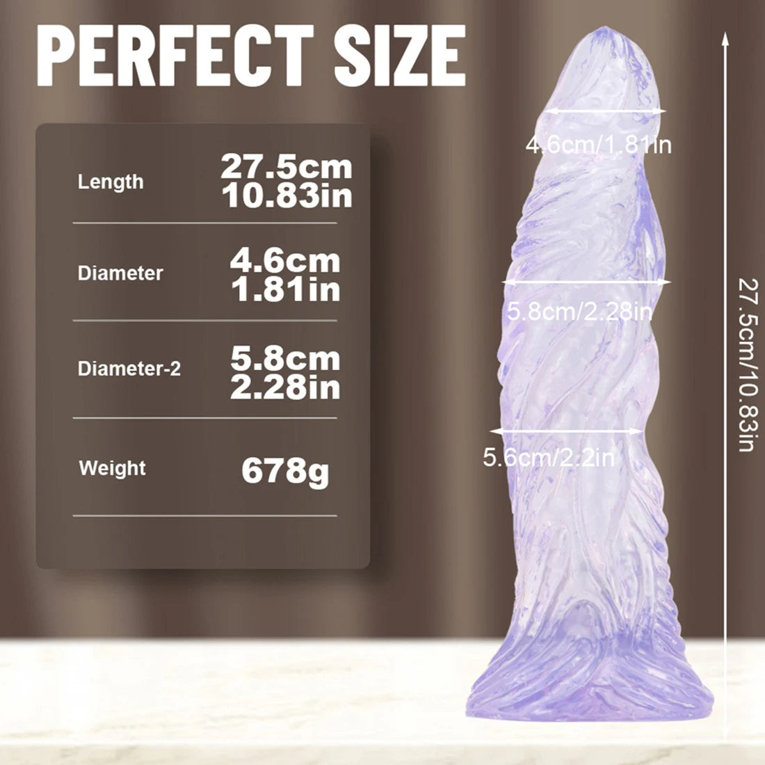 Large Monster Dildo Anal Dilator Butt Plug - Exotic Giant Anal Plug Sex Toys for Women Men