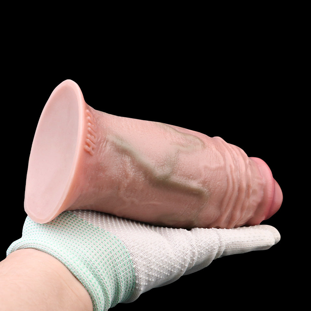 Gode anal énorme - Gode anal de 7 pouces de large - Gode ceinture en silicone sans bretelles pour femme