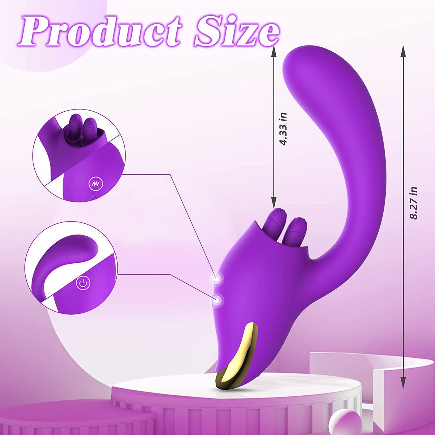 Stimulateur de pinces de clitoris à Double extrémité G Spot-gode Anal vibrant, jouets sexuels féminins clitoridiens