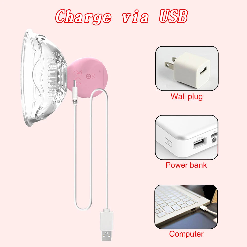 Nipple Sucker Massager - Breast Pump Rotating Stimluation Women Sex Toys