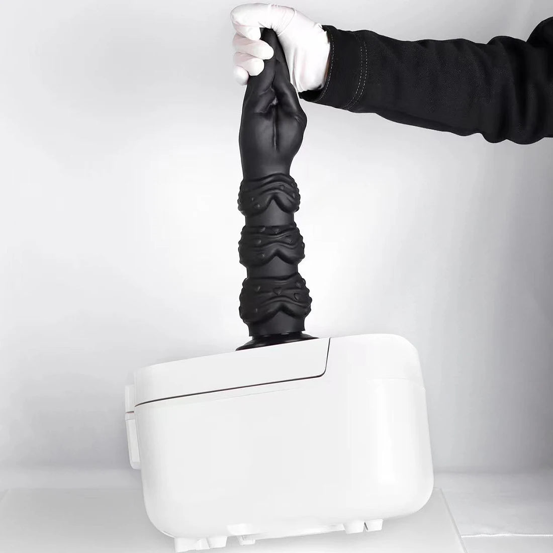 Langer Riesendildo-Analplug - Hand-Arm-Silikon-Analdilatator-Buttplug G-Punkt-Prostata-Melken