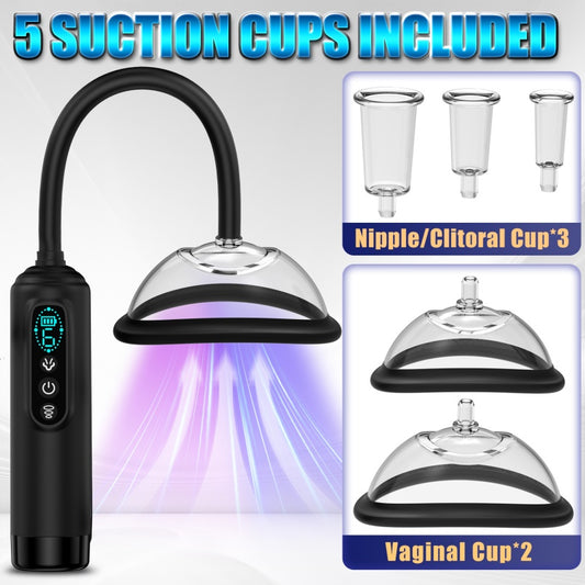 Smart Silicone Suction Vagina Pump - Multi-Frequency Female Masturbation Massager
